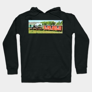 Red Train and Wagon Hoodie